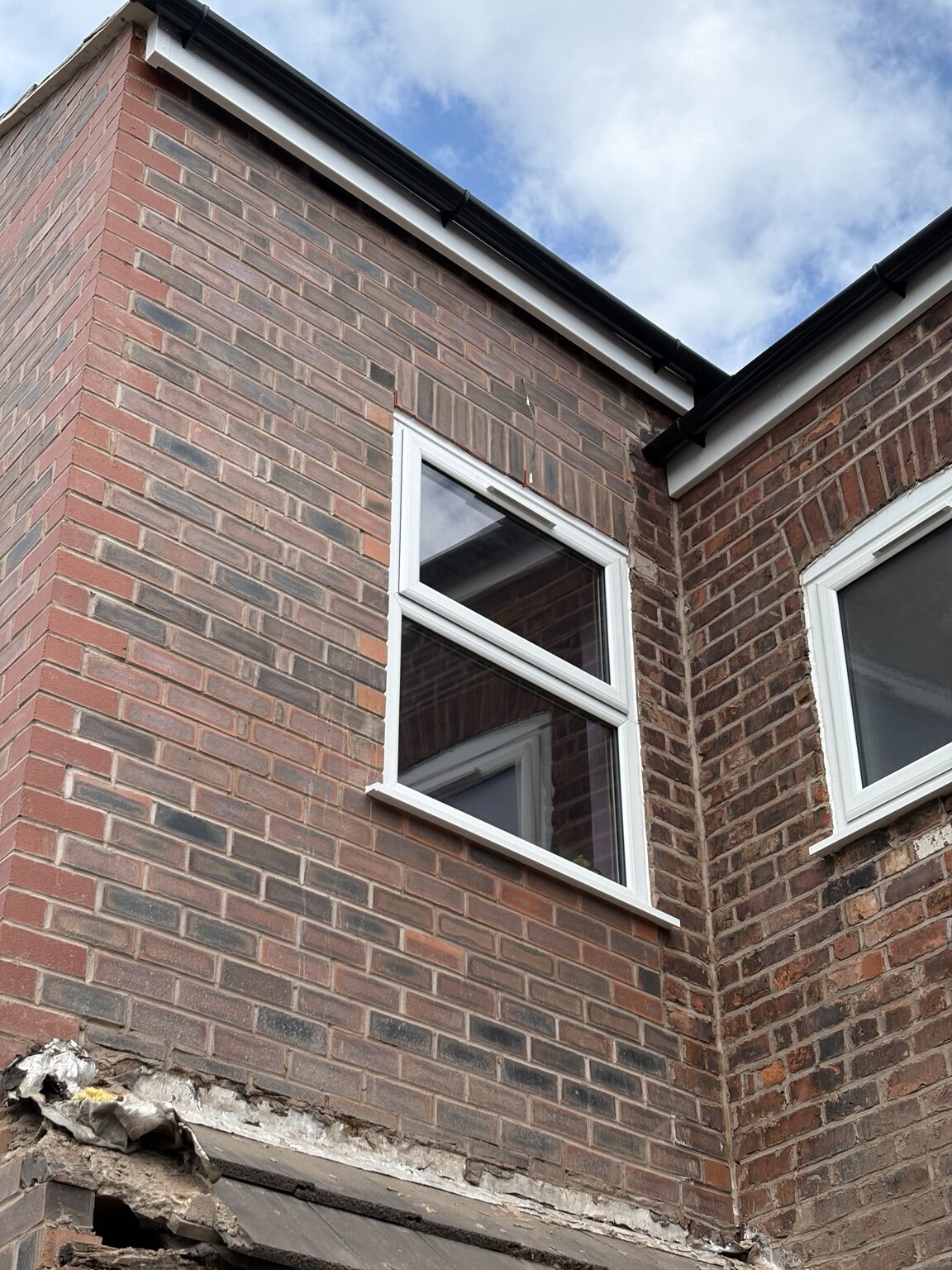 Finished window and roofline detail
